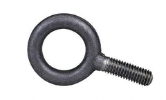 Gibraltar - 28,000 Lb Capacity, Steel, 1-3/4 - 5 Thread, Fixed Lifting Eye Bolt - Fully Threaded, 3-3/4" Shank, 3-3/4" Thread Length, No Shoulder - Exact Tool & Supply