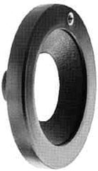 Jergens - 6" Diam, 1-11/32" Hub Diam, Wheel-Acetal Co-Polymer Hub-Cast Iron, Angular Handwheel - 23/32 Smaller to 1-11/32" Larger Diam - Exact Tool & Supply