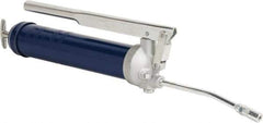 Lincoln - 4,500 Max psi, Rigid Lever Grease Gun - 14-1 & 2 oz (Cartridge) & 16 oz (Bulk) Capacity, 1/8 Thread Outlet, 33 Strokes per oz, Bulk & Cartridge Fill, Includes Coupler - Exact Tool & Supply