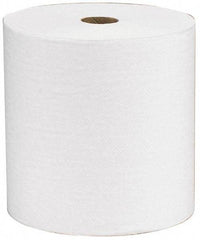 Scott - Hard Roll of 1 Ply White Paper Towels - 8" Wide, 400' Roll Length - Exact Tool & Supply