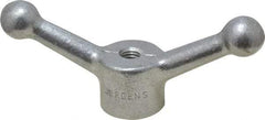 Jergens - 2 Offset Arms, 3/8-16" Hole, Tapped Speed Handle - 1-1/2" High, 1-1/8" Hub Diam - Exact Tool & Supply