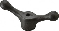 Jergens - 2 Offset Arms, 1/2-13" Hole, Tapped Speed Handle - 2-1/8" High, 1-1/2" Hub Diam - Exact Tool & Supply