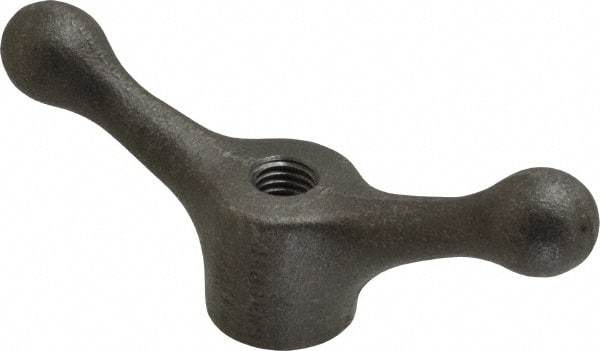 Jergens - 2 Offset Arms, 5/8-11" Hole, Tapped Speed Handle - 2-1/8" High, 1-1/2" Hub Diam - Exact Tool & Supply