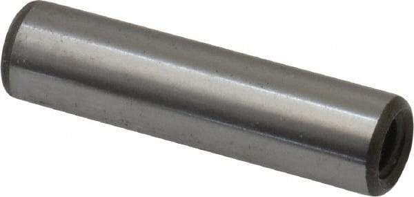 Jergens - 1/4" Diam x 1" Pin Length C-1215 Alloy Steel Pull Out Dowel Pin - C 47-58 & C 60-64 (Surface) Hardness, 1 Beveled & 1 Threaded End - Exact Tool & Supply