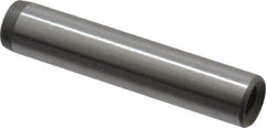 Jergens - 1/4" Diam x 1-1/4" Pin Length C-1215 Alloy Steel Pull Out Dowel Pin - C 47-58 & C 60-64 (Surface) Hardness, 1 Beveled & 1 Threaded End - Exact Tool & Supply