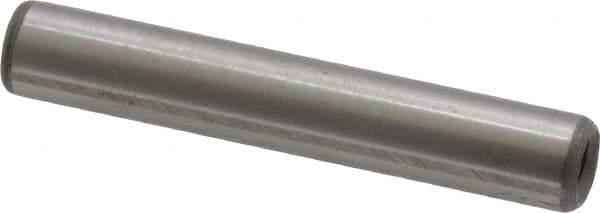 Jergens - 1/4" Diam x 1-1/2" Pin Length C-1215 Alloy Steel Pull Out Dowel Pin - C 47-58 & C 60-64 (Surface) Hardness, 1 Beveled & 1 Threaded End - Exact Tool & Supply