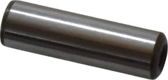 Jergens - 3/8" Diam x 1-1/4" Pin Length C-1215 Alloy Steel Pull Out Dowel Pin - C 47-58 & C 60-64 (Surface) Hardness, 1 Beveled & 1 Threaded End - Exact Tool & Supply