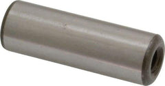 Jergens - 1/2" Diam x 1-1/2" Pin Length C-1215 Alloy Steel Pull Out Dowel Pin - C 47-58 & C 60-64 (Surface) Hardness, 1 Beveled & 1 Threaded End - Exact Tool & Supply
