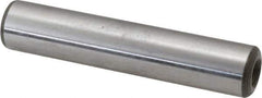 Jergens - 1/2" Diam x 2-1/2" Pin Length C-1215 Alloy Steel Pull Out Dowel Pin - C 47-58 & C 60-64 (Surface) Hardness, 1 Beveled & 1 Threaded End - Exact Tool & Supply