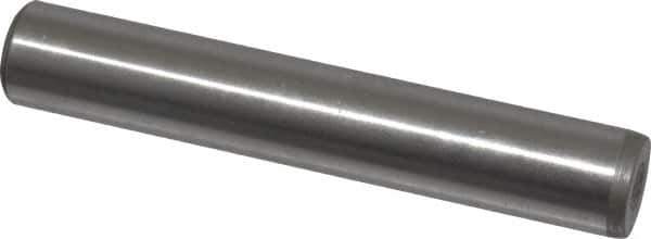 Jergens - 1/2" Diam x 3" Pin Length C-1215 Alloy Steel Pull Out Dowel Pin - C 47-58 & C 60-64 (Surface) Hardness, 1 Beveled & 1 Threaded End - Exact Tool & Supply