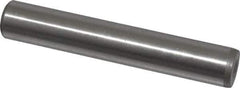 Jergens - 1/2" Diam x 3" Pin Length C-1215 Alloy Steel Pull Out Dowel Pin - C 47-58 & C 60-64 (Surface) Hardness, 1 Beveled & 1 Threaded End - Exact Tool & Supply