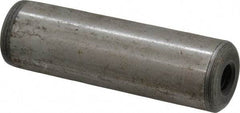 Jergens - 3/4" Diam x 2-1/2" Pin Length C-1215 Alloy Steel Pull Out Dowel Pin - C 47-58 & C 60-64 (Surface) Hardness, 1 Beveled & 1 Threaded End - Exact Tool & Supply