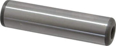 Jergens - 3/4" Diam x 3" Pin Length C-1215 Alloy Steel Pull Out Dowel Pin - C 47-58 & C 60-64 (Surface) Hardness, 1 Beveled & 1 Threaded End - Exact Tool & Supply