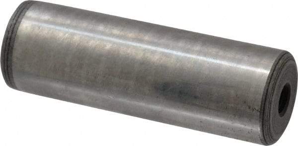 Jergens - 1" Diam x 3" Pin Length C-1215 Alloy Steel Pull Out Dowel Pin - C 47-58 & C 60-64 (Surface) Hardness, 1 Beveled & 1 Threaded End - Exact Tool & Supply