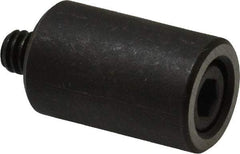 Jergens - 1/4-20 Thread, 5/8" OD, 1" High, Jig Foot - Black Oxide Finish, Low Carbon Steel, Case Hardened, 75-77 R30N Heat Treatment - Exact Tool & Supply