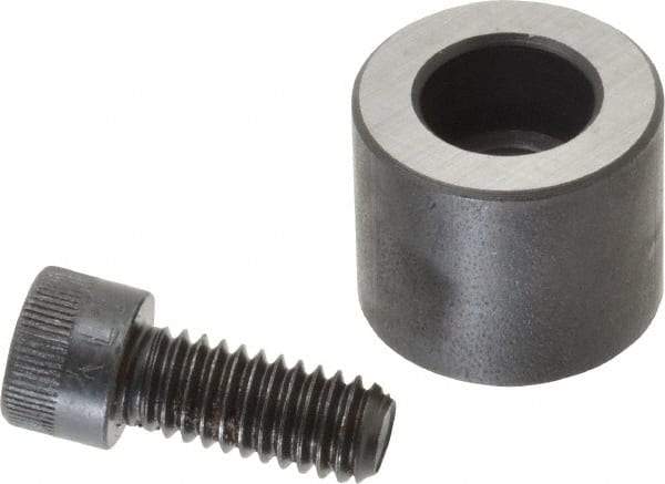 Jergens - 5/16-18 Thread, 7/8" OD, 3/4" High, Jig Foot - Black Oxide Finish, Low Carbon Steel, Case Hardened, 75-77 R30N Heat Treatment - Exact Tool & Supply