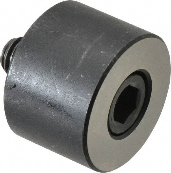 Jergens - 3/8-16 Thread, 1-1/4" OD, 7/8" High, Jig Foot - Black Oxide Finish, Low Carbon Steel, Case Hardened, 75-77 R30N Heat Treatment - Exact Tool & Supply