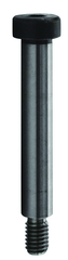 M10 x 60 - Black Finish Heat Treated Alloy Steel - Shoulder Screws - Socket Head - Exact Tool & Supply