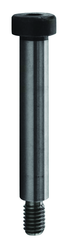 M12 x 25 - Black Finish Heat Treated Alloy Steel - Shoulder Screws - Socket Head - Exact Tool & Supply