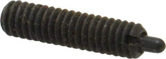 Jergens - 8-32, 5/8" Thread Length, 3/32" Plunger Projection, Steel Threaded Spring Plunger - 0.07" Max Plunger Diam, 5/8" Plunger Length, 2.7 Lb Init End Force, 7.3 Lb Final End Force, 5/64" Hex - Exact Tool & Supply