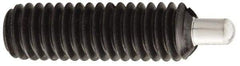 Jergens - 8-32, 5/8" Thread Length, 3/32" Plunger Projection, Steel Threaded Spring Plunger - 0.07" Max Plunger Diam, 5/8" Plunger Length, 2.7 Lb Init End Force, 7.3 Lb Final End Force, 5/64" Hex - Exact Tool & Supply