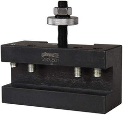 Phase II - Series DA, #1 Turning & Facing Tool Post Holder - 17 to 48" Lathe Swing, 3-1/8" OAH, 1-5/16" Max Tool Cutting Size, 2-3/16" Centerline Height - Exact Tool & Supply