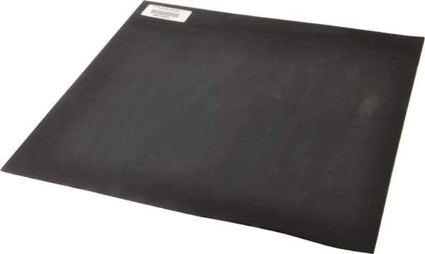 Made in USA - 12" Long, 12" Wide, 0.093" Thick, Neoprene Rubber Foam Sheet - 35 to 45 Durometer, Black, -20 to 180°F, 1,000 psi Tensile Strength, Adhesive Backing, Stock Length - Exact Tool & Supply