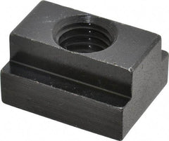 Jergens - 1/2-13 Blind Tapped T Slot Nut - 9/16" Slot Width, 7/8 x 11/32" Base Width x Height, 1-1/8 x 5/8" OAL x Height - Exact Tool & Supply