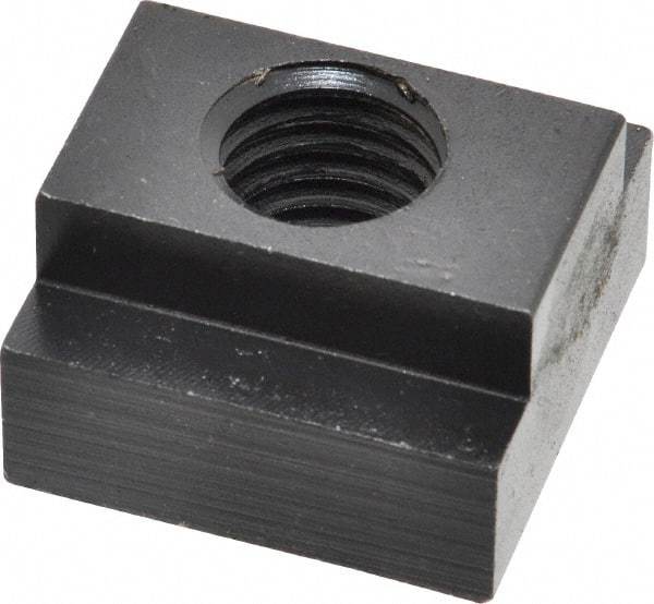 Jergens - 5/8-11 Blind Tapped T Slot Nut - 3/4" Slot Width, 1-1/4 x 15/32" Base Width x Height, 1-1/4 x 3/4" OAL x Height - Exact Tool & Supply