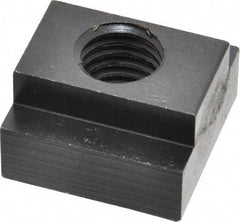 Jergens - 5/8-11 Blind Tapped T Slot Nut - 3/4" Slot Width, 1-1/4 x 15/32" Base Width x Height, 1-1/4 x 3/4" OAL x Height - Exact Tool & Supply