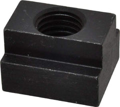 Jergens - 3/4-10 Blind Tapped T Slot Nut - 13/16" Slot Width, 1-1/4 x 9/16" Base Width x Height, 1-1/2 x 1" OAL x Height - Exact Tool & Supply