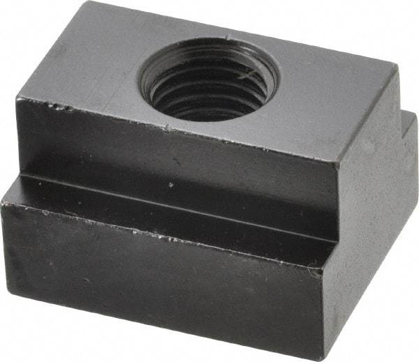 Jergens - 3/4-10 Blind Tapped T Slot Nut - 1-1/16" Slot Width, 1-5/8 x 1-1/16" Base Width x Height, 2 x 1-1/4" OAL x Height - Exact Tool & Supply