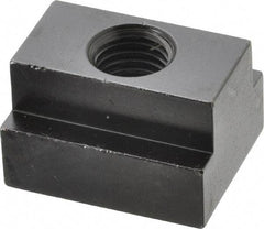 Jergens - 3/4-10 Blind Tapped T Slot Nut - 1-1/16" Slot Width, 1-5/8 x 1-1/16" Base Width x Height, 2 x 1-1/4" OAL x Height - Exact Tool & Supply