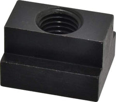 Jergens - 7/8-9 Blind Tapped T Slot Nut - 1" Slot Width, 1-5/8 x 5/8" Base Width x Height, 2 x 1-1/4" OAL x Height - Exact Tool & Supply