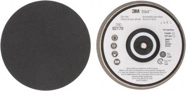 3M - 5" Diam Adhesive/PSA Disc Backing Pad - Soft Density, 7,500 RPM - Exact Tool & Supply