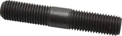 Jergens - 7/8-9 5" OAL Equal Double Threaded Stud - Alloy Steel, Black Oxide Finish, 1-29/32" Equal Thread Length - Exact Tool & Supply