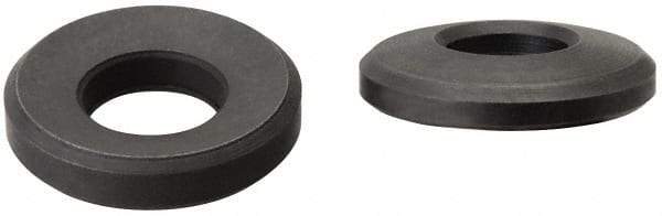 Jergens - 1-1/8" Bolt, Black Oxide, Steel, Spherical Washer Assembly - 1-7/32" Female, 1-5/32" Male Inside x 2-1/4" OD, 5/8" Thick, 3-1/2" Radius - Exact Tool & Supply