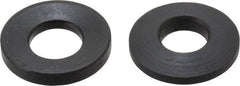 Jergens - 1/4" Bolt, Black Oxide, Steel, Spherical Washer Assembly - 19/64" Female, 17/64" Male Inside x 5/8" OD, 3/16" Thick, 1" Radius - Exact Tool & Supply