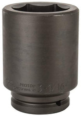Proto - 1-1/2" Drive 3-1/16" Deep Impact Socket - 6 Points, 6-3/8" OAL - Exact Tool & Supply