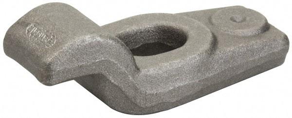 Jergens - 8" OAL x 2-1/8" Overall Width x 2-1/16" Overall Height, Gooseneck Clamp - Grade C-1030/C-1035 Forged Steel, 9/16" Nose Height x 1-1/2" Nose Width, 1-5/8" Slot Len x 13/16" Slot Width, 1-1/4" Neck Len - Exact Tool & Supply