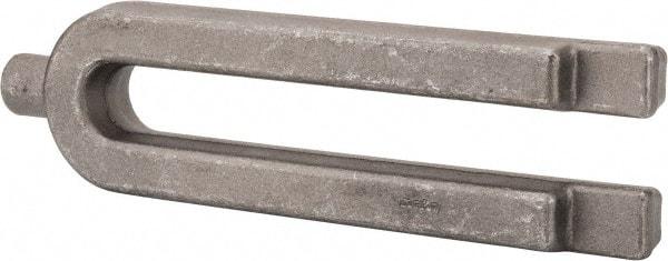 Jergens - 3-1/4" Wide x 1-3/8" High, Forged Steel, U Shaped Strap Clamp - 1" Stud, 9-1/8" Travel, 12" OAL, 1-1/16" Slot Width - Exact Tool & Supply