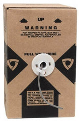 Made in USA - Cat5e, 24 AWG, 4 Wires, Network & Ethernet Cable - Beige, Polyolefin, 1,000' OAL - Exact Tool & Supply