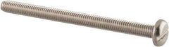 Value Collection - M5x0.80 Metric Coarse, 65mm Length Under Head Slotted Drive Machine Screw - Pan Head, Grade 18-8 & A2 Stainless Steel, Uncoated, Without Washer - Exact Tool & Supply