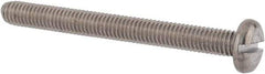 Value Collection - M6x1.00 Metric Coarse, 60mm Length Under Head Slotted Drive Machine Screw - Pan Head, Grade 18-8 & A2 Stainless Steel, Uncoated, Without Washer - Exact Tool & Supply