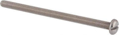 Value Collection - M6x1.00 Metric Coarse, 100mm Length Under Head Slotted Drive Machine Screw - Pan Head, Grade 18-8 & A2 Stainless Steel, Uncoated, Without Washer - Exact Tool & Supply
