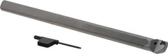 Seco - 0.812" Min Bore Diam, 10" OAL, 5/8" Shank Diam, SCLC Indexable Boring Bar - CCMT Insert, Screw Holding Method - Exact Tool & Supply