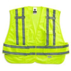 8244PSV 3XL+ LIME PUBLIC SAFETY VEST - Exact Tool & Supply