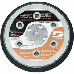 Dynabrade - 6" Diam Disc Backing Vacuum Replacement Pad - Medium Density, 12,000 RPM - Exact Tool & Supply