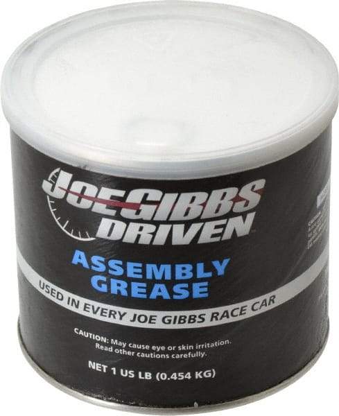 Joe Gibbs Driven Racing Oil - 1 Lb Tub Calcium Extreme Pressure Grease - Brown, Extreme Pressure, 158°F Max Temp, NLGIG 1-1/2, - Exact Tool & Supply