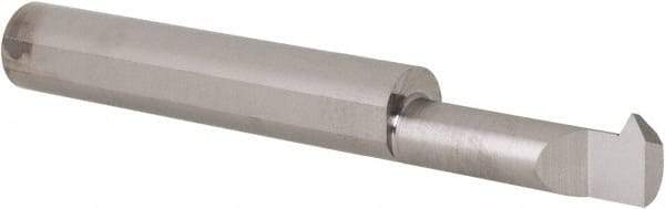 Scientific Cutting Tools - 3/4" Cutting Depth, 12 to 40 TPI, 0.29" Diam, Internal Thread, Solid Carbide, Single Point Threading Bar - Bright Finish, 2-1/2" OAL, 5/16" Shank Diam, 0.07" Projection from Edge, 60° Profile Angle - Exact Tool & Supply